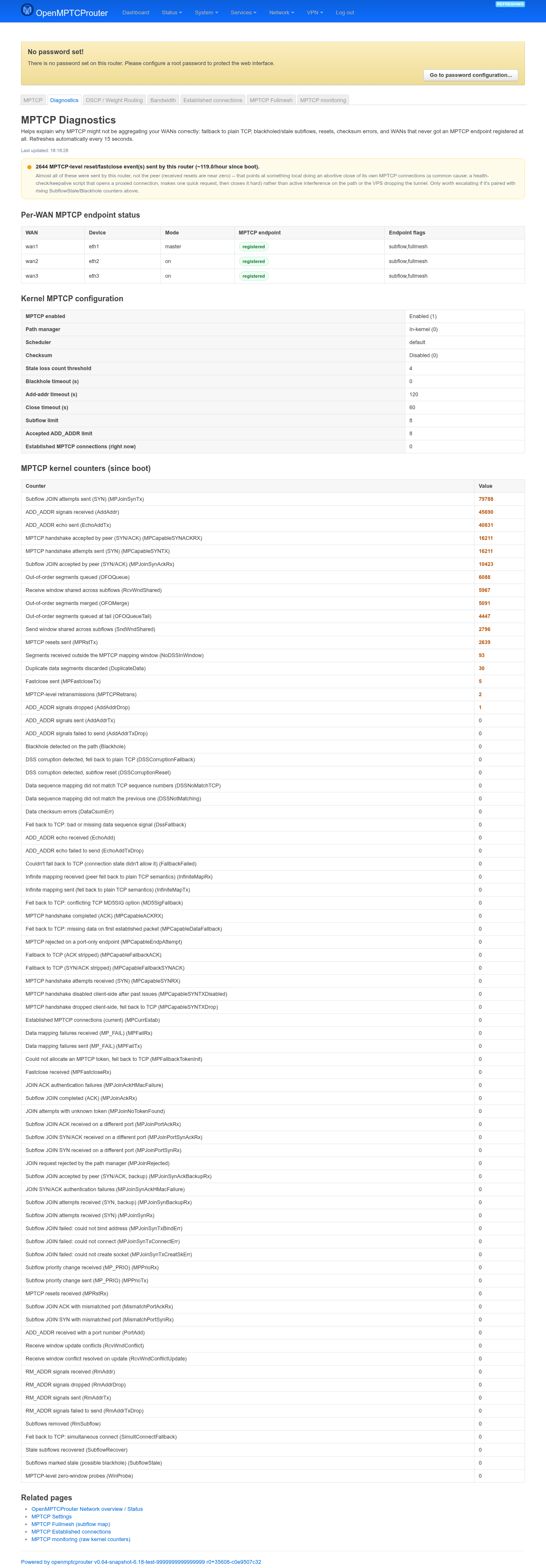 MPTCP Diagnostics