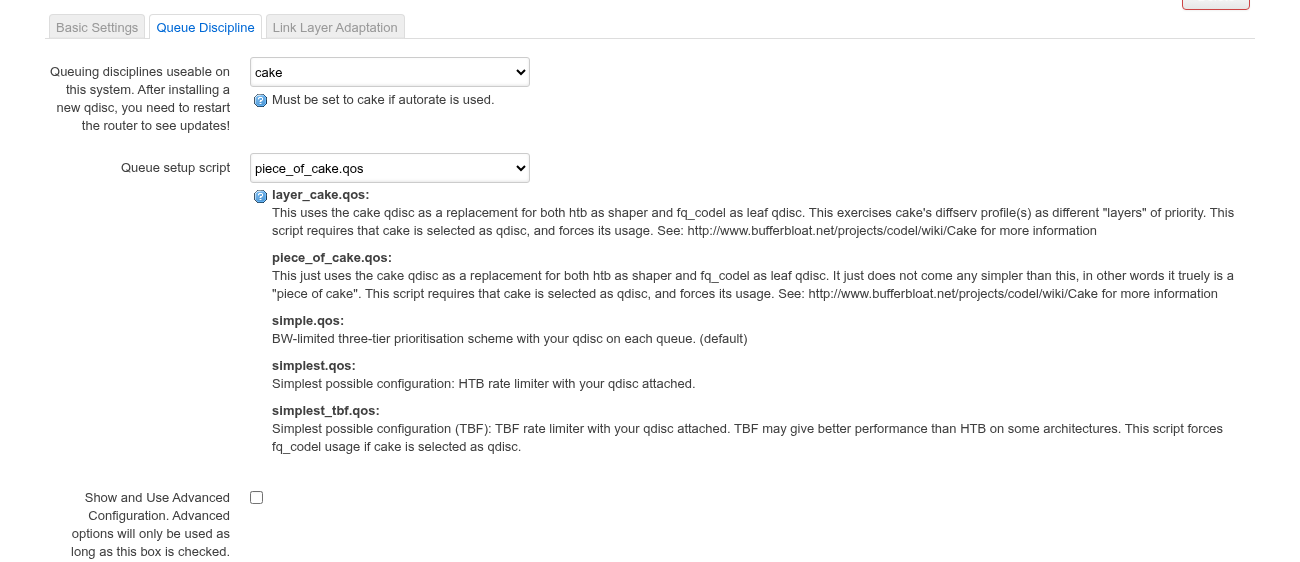 Queue Discipline — qdisc and script picker