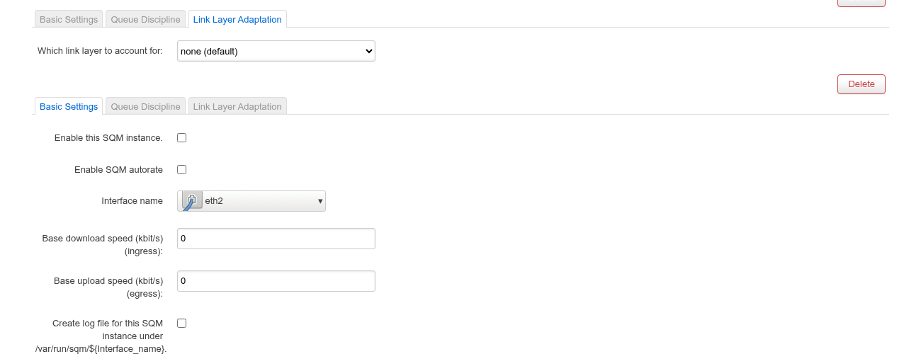 Link Layer Adaptation