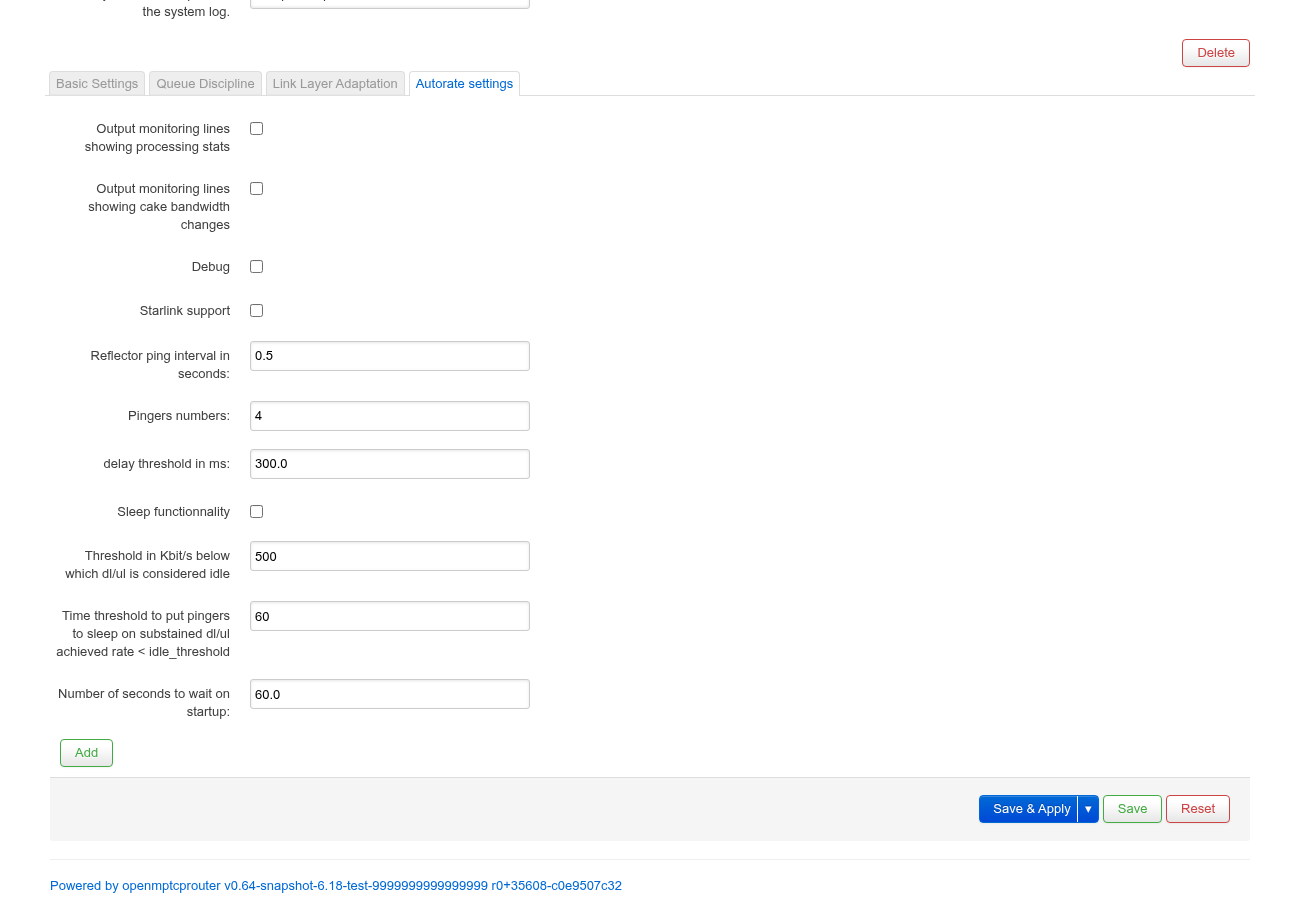 Autorate settings — omrvpn, temporarily enabled for this capture