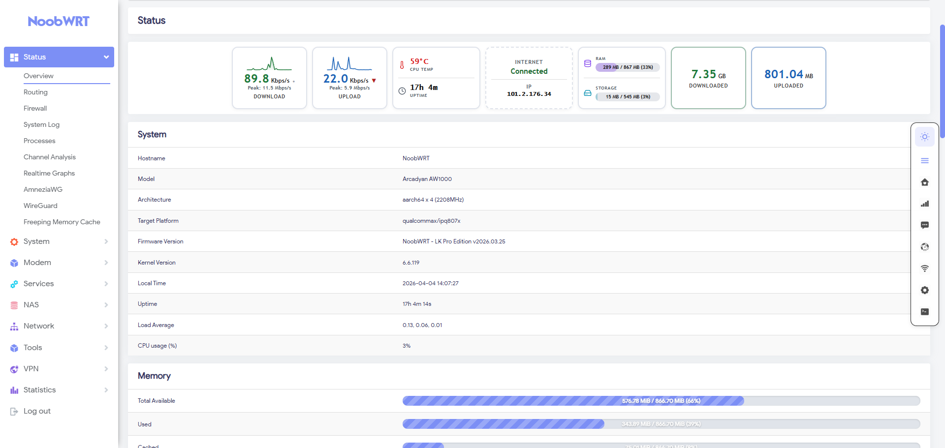 Overview — Light Mode